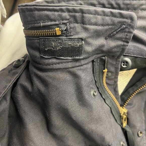 Alpha Industries Black M-65 Field Coat Large Stock 8415-01-099-7842 Made In USA - Picture 13 of 16